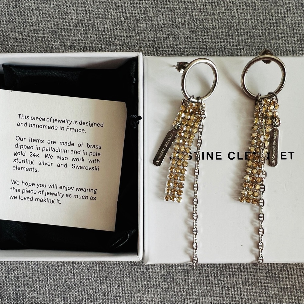 Justin clenquet earrings